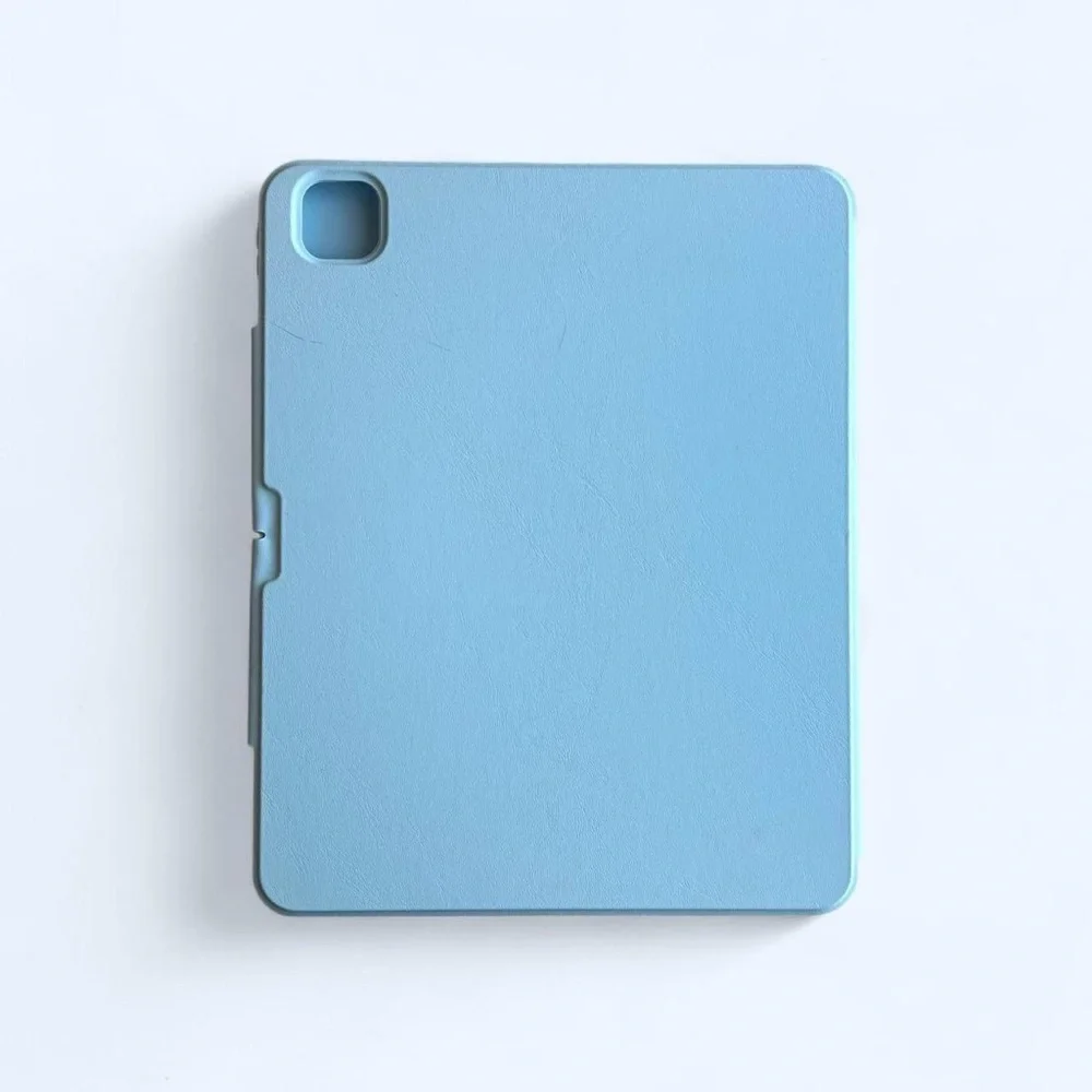 Light Blue iPad Case w Multi-Function Folio Cover + Hard Shell – 12.9 / 13 inch